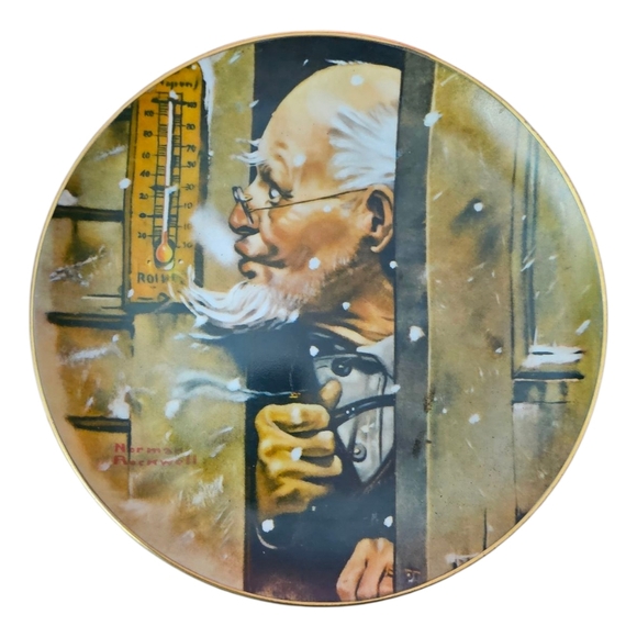 Norman Rockwell Other - Norman Rockwell Vintage 'Old Man Winter' Plate - 1979 Early Years